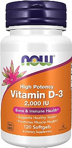 Now Vitamina D3 2000IU 120softgels
