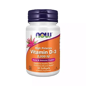 Now vitamina D3 2000IU 30 softgels
