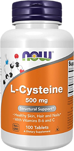 Now L-Cysteine 500mg 100 Tabletes