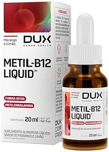 Dux metil-B12 liquid 20ml sabor morango e limão