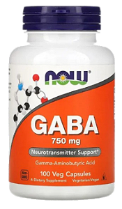 Now gaba 750mg 100 veg caps