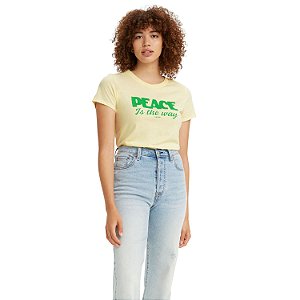 Camiseta Levis Amarela Peace