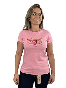 Camiseta Levis Essencial Nature Rosa