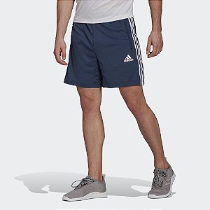 Shorts Adidas Primeblue Design To Move 3 Stripes Azul