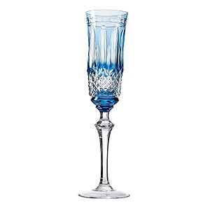 Set taça para champagne azul