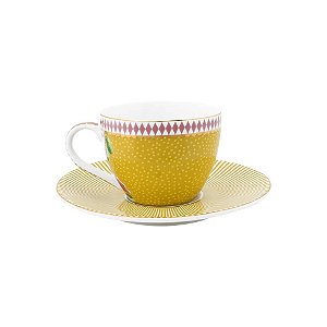 Xicara amarela com pires la majorelle Pip studio