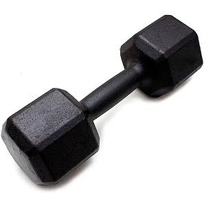 Dumbbell Sextavado Pintado - 12 KG
