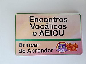 ENCONTROS VOCÁLICOS + AEIOU EM PVC 3mm RECURSO TERAPÊUTICO
