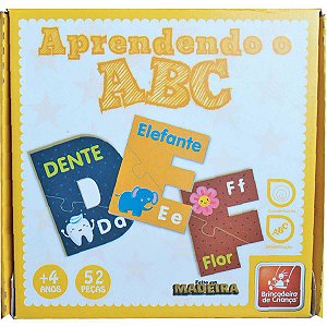 Quebra-cabeça Aprendendo o ABC