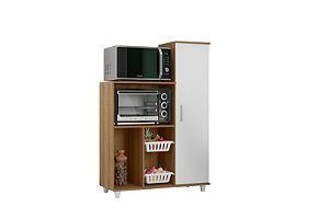 Fruteira Multiuso Para Cozinha Espaçosa com 1 Porta Balcão Para Micro-ondas E Forno An