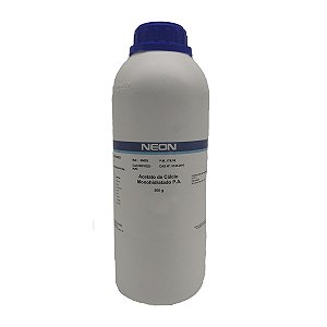 Acetato de Cálcio Monohidratado PA 500Gr Neon