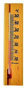 Termômetro em madeira para ambiente -10 A 50°C Incoterm