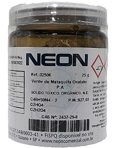 Verde De Malaquita Pa 25 Gr Neon