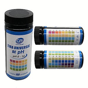 Papel Indicador Ph Tira Fita De Ph De 0 A 14 Cx C/ 100 Cral