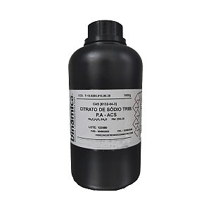 Citrato Sódio (2H2O) PA frasco 1Kg