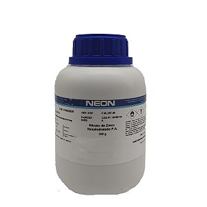 Nitrato Zinco PA frasco 500Gr