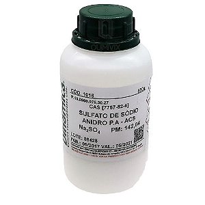 Sulfato Sodio Anidro PA ACS 500Gr  Dinamica