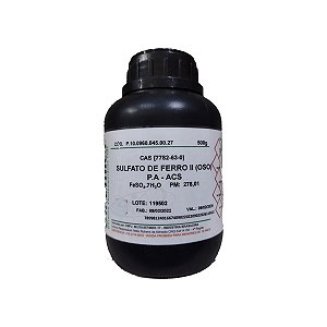 Sulfato Ferro II Heptahidratado PA 500Gr