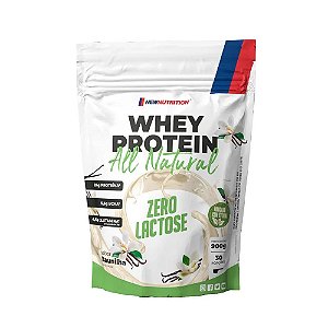 Whey Protein Concentrado All Natural - Zero Lactose - Sabor Baunilha - 900G (30 porções) - Newnutrition