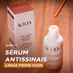 Sérum antissinais - argila e vitamina E - 30ml - Linha Prime Kion