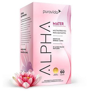 Alpha Mater - Nutrientes para gestantes - 60 cápsulas - Puravida