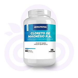 Cloreto de Magnésio P.A. - 90 cápsulas (30 porções) - Newnutrition