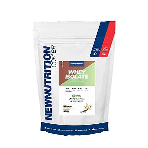 Whey Protein Isolado All Natural - Adoçado com Stevia - Sabor Baunilha - 900G (30 porções) - Newnutrition