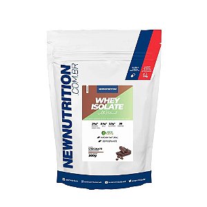 Whey Protein Isolado All Natural - Adoçado com Stevia - Sabor Chocolate - 900G (30 porções) - Newnutrition