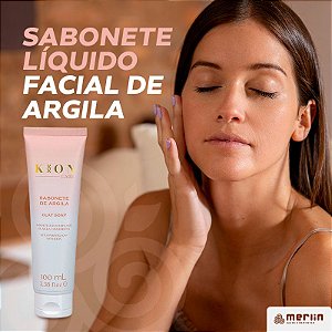 Sabonete líquido facial de Argila - 100ml - Kion Care
