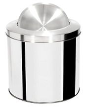 Lixeira aço INOX basculante 10 litros