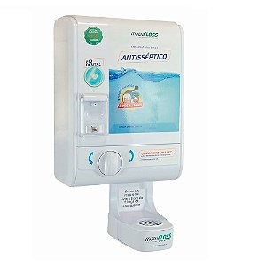 Dispenser para enxaguante e fio dental Machfloss