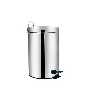 Lixeira aço inox c/ pedal 12L