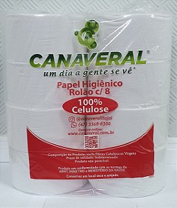 Papel higiênico rolão plus 100%celulose com 8