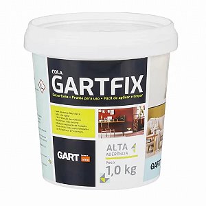 Cola Gartfix 1kg. Para rodapés de poliestireno / molduras de isopor