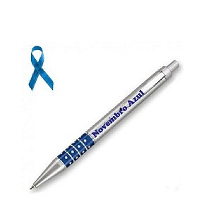 Caneta Personalizada Novembro Azul ( 50 unidades )