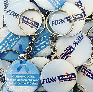 Chaveiro Novembro Azul Personalizado