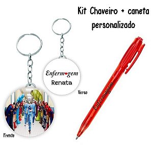 Kit Chaveiro + Caneta Especial + embalagem ( 15 UNIDADES )