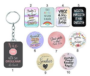 KIT 15 UNIDADES De chaveiros GRATIDAO E MENSAGENS