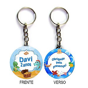 Chaveiro Fundo Do Mar Infantil Personalizado