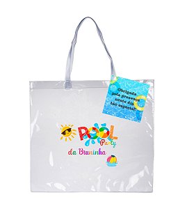 Sacola Plástica PERSONALIZADA POOL PARTY