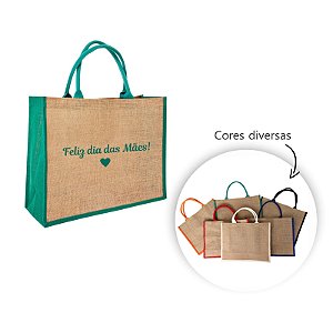 Sacola de Juta Personalizada com nome