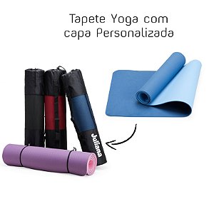 Tapete Yoga TPE Ecológico personalizado na embalagem