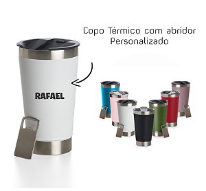 Copo Térmico 500ml com Abridor Personalizado