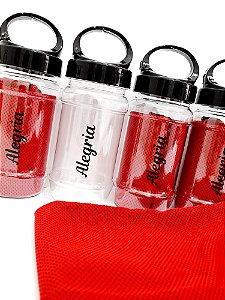 Kit Toalha e Garrafa Personalizado Dia das Mães