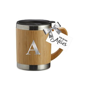 Caneca de Bambu 300ml personalizada Dia das Mães
