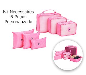 Kit Nécessaires 6 Peças Personalizado