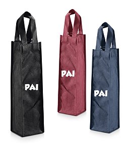 Sacola para 1 garrafa em non-woven Dia dos Pais