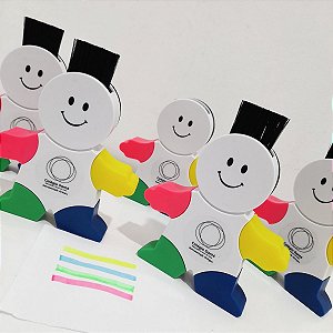 Marca Texto Boneco e Limpador de Tela/teclado Personalizados
