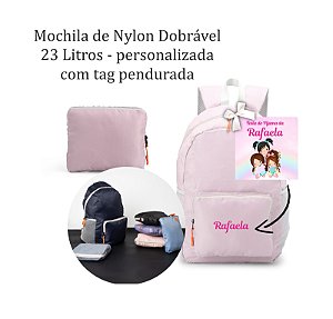 Mochila de Nylon Dobrável 23 Litros Personalizada