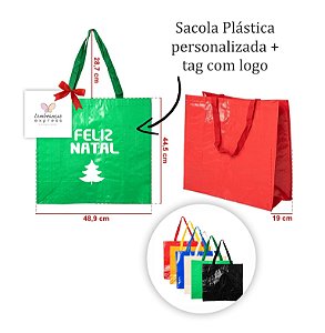 Sacola Plástica personalizada Natal
